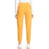 Cherokee Infinity Womens Mid Rise Jogger Scrub Pants Rib-Knit Waist, 6 Pockets, 360° Stretch Moisture-Wicking – CK080A(Gold Rush)