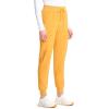 Cherokee Infinity Womens Mid Rise Jogger Scrub Pants Rib-Knit Waist, 6 Pockets, 360° Stretch Moisture-Wicking – CK080A(Gold Rush)