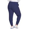 Cherokee Infinity Womens Mid Rise Jogger Scrub Pants Rib-Knit Waist, 6 Pockets, 360° Stretch Moisture-Wicking – CK080A(Navy)