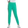 Cherokee Infinity Womens Mid Rise Jogger Scrub Pants Rib-Knit Waist, 6 Pockets, 360° Stretch Moisture-Wicking – CK080A(Palm Leaf)