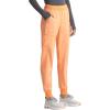 Cherokee Infinity Womens Mid Rise Jogger Scrub Pants Rib-Knit Waist, 6 Pockets, 360° Stretch Moisture-Wicking – CK080A(Peach Linen)