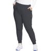 Cherokee Infinity Womens Mid Rise Jogger Scrub Pants Rib-Knit Waist, 6 Pockets, 360° Stretch Moisture-Wicking – CK080A(Pewter)