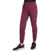 Cherokee Infinity Womens Mid Rise Jogger Scrub Pants Rib-Knit Waist, 6 Pockets, 360° Stretch Moisture-Wicking – CK080A(Wine)