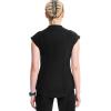Cherokee Infinity Womens Mock Neck Scrub Top, 4 Pockets, Dolman Sleeves, Rib-Knit Back Panel Stylish Medical Top – CK742A(Black)
