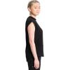 Cherokee Infinity Womens Mock Neck Scrub Top, 4 Pockets, Dolman Sleeves, Rib-Knit Back Panel Stylish Medical Top – CK742A(Black)
