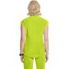 Cherokee Infinity Womens Mock Neck Scrub Top, 4 Pockets, Dolman Sleeves, Rib-Knit Back Panel Stylish Medical Top – CK742A(Lime Time)