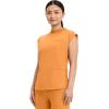 Cherokee Infinity Womens Mock Neck Scrub Top, 4 Pockets, Dolman Sleeves, Rib-Knit Back Panel Stylish Medical Top – CK742A(Orange Sunrise)