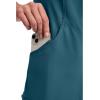 Cherokee Infinity Womens Mock Wrap Scrub Top, 4 Pockets, Rib-Knit Panel, Moisture-Wicking 360° Stretch – 2625A(Caribbean Blue)