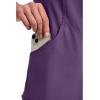Cherokee Infinity Womens Mock Wrap Scrub Top, 4 Pockets, Rib-Knit Panel, Moisture-Wicking 360° Stretch – 2625A(Eggplant)