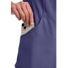 Cherokee Infinity Womens Mock Wrap Scrub Top, 4 Pockets, Rib-Knit Panel, Moisture-Wicking 360° Stretch – 2625A(Grape)