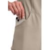 Cherokee Infinity Womens Mock Wrap Scrub Top, 4 Pockets, Rib-Knit Panel, Moisture-Wicking 360° Stretch – 2625A(Khaki)