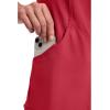 Cherokee Infinity Womens Mock Wrap Scrub Top, 4 Pockets, Rib-Knit Panel, Moisture-Wicking 360° Stretch – 2625A(Red)