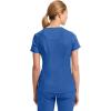 Cherokee Infinity Womens Mock Wrap Scrub Top, 4 Pockets, Rib-Knit Panel, Moisture-Wicking 360° Stretch – 2625A(Royal)