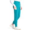 Cherokee Infinity Womens Pull-On Scrub Jogger Pants Mid Rise Bottoms, 4 Pockets, Elastic Waist Interior Drawstring – IN122A(Aquaturque)