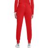 Cherokee Infinity Womens Pull-On Scrub Jogger Pants Mid Rise Bottoms, 4 Pockets, Elastic Waist Interior Drawstring – IN122A(Fire Bird)