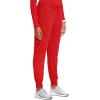 Cherokee Infinity Womens Pull-On Scrub Jogger Pants Mid Rise Bottoms, 4 Pockets, Elastic Waist Interior Drawstring – IN122A(Fire Bird)