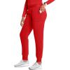 Cherokee Infinity Womens Pull-On Scrub Jogger Pants Mid Rise Bottoms, 4 Pockets, Elastic Waist Interior Drawstring – IN122A(Fire Bird)