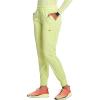 Cherokee Infinity Womens Pull-On Scrub Jogger Pants Mid Rise Bottoms, 4 Pockets, Elastic Waist Interior Drawstring – IN122A(Green Energy)