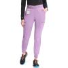 Cherokee Infinity Womens Pull-On Scrub Jogger Pants Mid Rise Bottoms, 4 Pockets, Elastic Waist Interior Drawstring – IN122A(Livewire Lilac)