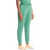 Cherokee Infinity Womens Pull-On Scrub Jogger Pants Mid Rise Bottoms, 4 Pockets, Elastic Waist Interior Drawstring – IN122A(Matcha Latte)