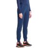 Cherokee Infinity Womens Pull-On Scrub Jogger Pants Mid Rise Bottoms, 4 Pockets, Elastic Waist Interior Drawstring – IN122A(Navy)