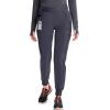 Cherokee Infinity Womens Pull-On Scrub Jogger Pants Mid Rise Bottoms, 4 Pockets, Elastic Waist Interior Drawstring – IN122A(Pewter)