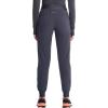Cherokee Infinity Womens Pull-On Scrub Jogger Pants Mid Rise Bottoms, 4 Pockets, Elastic Waist Interior Drawstring – IN122A(Pewter)