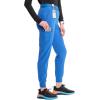 Cherokee Infinity Womens Pull-On Scrub Jogger Pants Mid Rise Bottoms, 4 Pockets, Elastic Waist Interior Drawstring – IN122A(Royal)