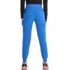 Cherokee Infinity Womens Pull-On Scrub Jogger Pants Mid Rise Bottoms, 4 Pockets, Elastic Waist Interior Drawstring – IN122A(Royal)