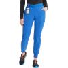 Cherokee Infinity Womens Pull-On Scrub Jogger Pants Mid Rise Bottoms, 4 Pockets, Elastic Waist Interior Drawstring – IN122A(Royal)
