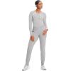 Cherokee Infinity Womens Pull-On Scrub Jogger Pants Mid Rise Bottoms, 4 Pockets, Elastic Waist Interior Drawstring – IN122A(Vapor)
