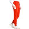 Cherokee Infinity Womens Pull-On Scrub Jogger Pants Mid Rise Bottoms, 4 Pockets, Elastic Waist Interior Drawstring – IN122A(Vivid Orange)