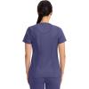 Cherokee Infinity Womens Round Neck Scrub Top, Contemporary Fit, 3 Pockets, Rib-Knit Panels, 360° Stretch – 2624A(Grape)