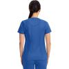 Cherokee Infinity Womens Round Neck Scrub Top, Contemporary Fit, 3 Pockets, Rib-Knit Panels, 360° Stretch – 2624A(Royal)