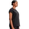 Cherokee Infinity Womens Round Neck Scrub Top, Partial Zip Covered Placket, 3 Zip Pockets, PROTX2 Technology – IN622A(Black)