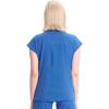 Cherokee Infinity Womens Round Neck Scrub Top, Partial Zip Covered Placket, 3 Zip Pockets, PROTX2 Technology – IN622A(Royal)