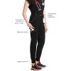 Cherokee Infinity Womens Scrub Jogger Pants, Mid Rise, Moisture Wicking, Wrinkle-Resistant, 360 Stretch, 5 Pockets – CK110A(Black)
