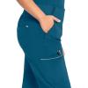Cherokee Infinity Womens Scrub Jogger Pants, Mid Rise, Moisture Wicking, Wrinkle-Resistant, 360 Stretch, 5 Pockets – CK110A(Caribbean Blue)