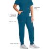 Cherokee Infinity Womens Scrub Jogger Pants, Mid Rise, Moisture Wicking, Wrinkle-Resistant, 360 Stretch, 5 Pockets – CK110A(Caribbean Blue)