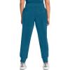 Cherokee Infinity Womens Scrub Jogger Pants, Mid Rise, Moisture Wicking, Wrinkle-Resistant, 360 Stretch, 5 Pockets – CK110A(Caribbean Blue)
