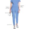 Cherokee Infinity Womens Scrub Jogger Pants, Mid Rise, Moisture Wicking, Wrinkle-Resistant, 360 Stretch, 5 Pockets – CK110A(Ciel Blue)