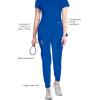 Cherokee Infinity Womens Scrub Jogger Pants, Mid Rise, Moisture Wicking, Wrinkle-Resistant, 360 Stretch, 5 Pockets – CK110A(Galaxy Blue)