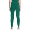 Cherokee Infinity Womens Scrub Jogger Pants, Mid Rise, Moisture Wicking, Wrinkle-Resistant, 360 Stretch, 5 Pockets – CK110A(Hunter Green)