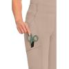 Cherokee Infinity Womens Scrub Jogger Pants, Mid Rise, Moisture Wicking, Wrinkle-Resistant, 360 Stretch, 5 Pockets – CK110A(Khaki)