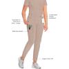 Cherokee Infinity Womens Scrub Jogger Pants, Mid Rise, Moisture Wicking, Wrinkle-Resistant, 360 Stretch, 5 Pockets – CK110A(Khaki)
