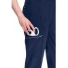 Cherokee Infinity Womens Scrub Jogger Pants, Mid Rise, Moisture Wicking, Wrinkle-Resistant, 360 Stretch, 5 Pockets – CK110A(Navy)