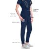 Cherokee Infinity Womens Scrub Jogger Pants, Mid Rise, Moisture Wicking, Wrinkle-Resistant, 360 Stretch, 5 Pockets – CK110A(Navy)