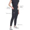 Cherokee Infinity Womens Scrub Jogger Pants, Mid Rise, Moisture Wicking, Wrinkle-Resistant, 360 Stretch, 5 Pockets – CK110A(Pewter)