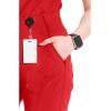 Cherokee Infinity Womens Scrub Jogger Pants, Mid Rise, Moisture Wicking, Wrinkle-Resistant, 360 Stretch, 5 Pockets – CK110A(Red)