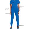 Cherokee Infinity Womens Scrub Jogger Pants, Mid Rise, Moisture Wicking, Wrinkle-Resistant, 360 Stretch, 5 Pockets – CK110A(Royal)